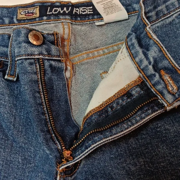 Cruel Girl Low Rise Relaxed Classic Blue Denim Jeans Junior's Size 9 - Picture 6 of 16
